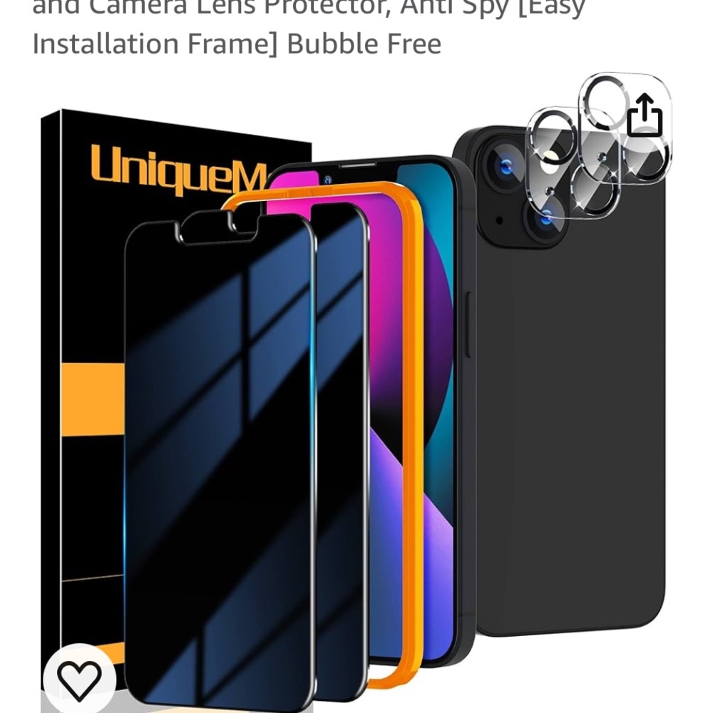 IPhone 13 / 13 pro / 14 tempered glass screen protector 2 in a pack